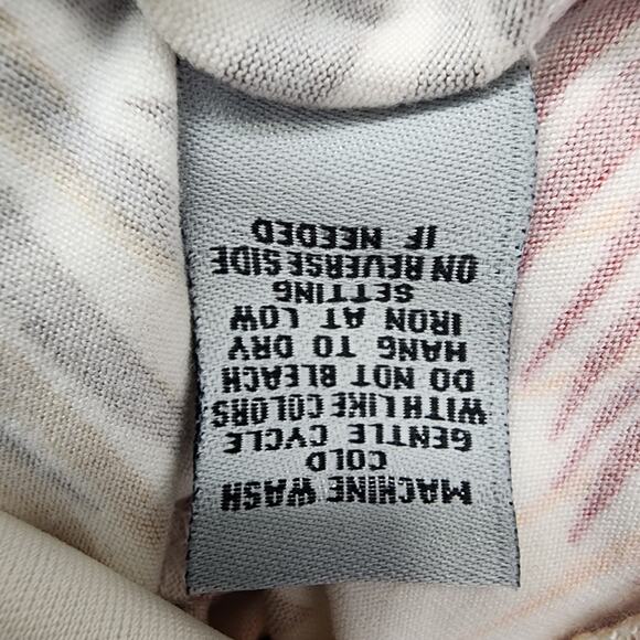 J for Justify Jumpsuit Womens 3X Tan Botanical Leaves Tube Top Crop Wide Leg - Picture 9 of 11